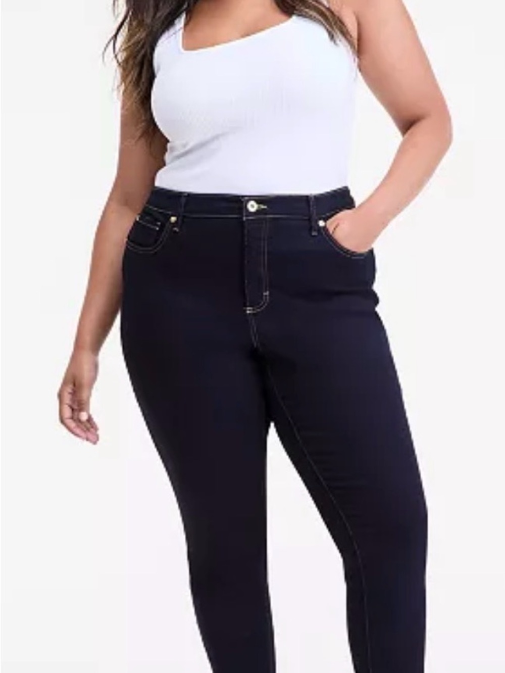 INC International Concepts Blue Curvy Jeans